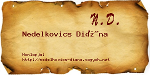 Nedelkovics Diána névjegykártya
